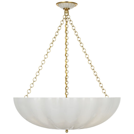 Visual Comfort Signature - ARN 5019HAB-WSG - LED Chandelier - Rosehill - Hand-Rubbed Antique Brass