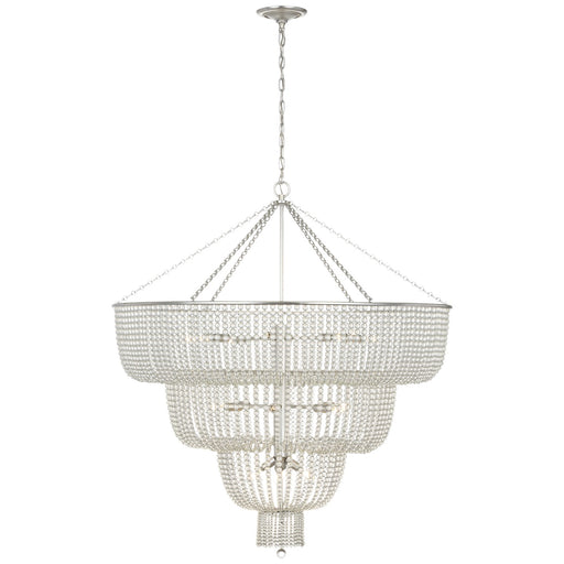 Visual Comfort Signature - ARN 5303BSL-CG - LED Chandelier - Jacqueline - Burnished Silver Leaf