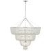 Visual Comfort Signature - ARN 5303BSL-CG - LED Chandelier - Jacqueline - Burnished Silver Leaf