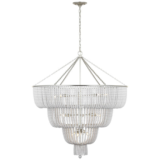 Visual Comfort Signature - ARN 5303BSL-WG - LED Chandelier - Jacqueline - Burnished Silver Leaf