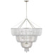Visual Comfort Signature - ARN 5303BSL-WG - LED Chandelier - Jacqueline - Burnished Silver Leaf