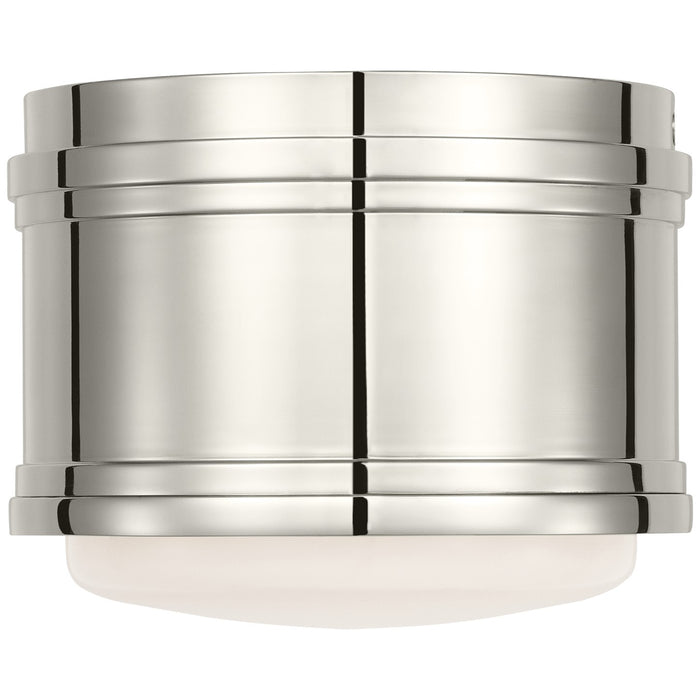 Visual Comfort Signature - CHC 4061PN-WG - LED Flush Mount - Marden - Polished Nickel