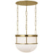 Visual Comfort Signature - CHC 5125AB-WG - LED Lantern - Martil - Antique-Burnished Brass with White Glass