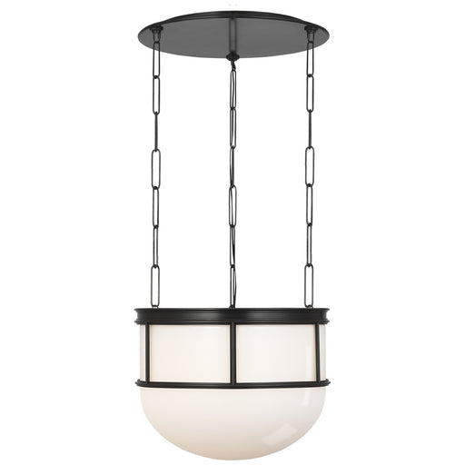 Martil LED Lantern Bronze with White Glass