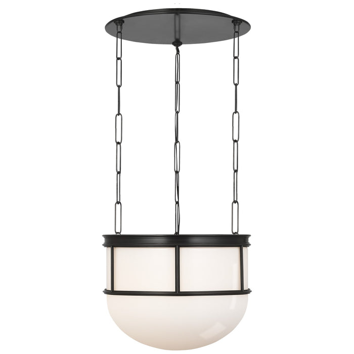 Visual Comfort Signature - CHC 5125BZ-WG - LED Lantern - Martil - Bronze with White Glass