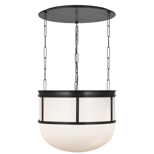 Martil LED Lantern Bronze with White Glass