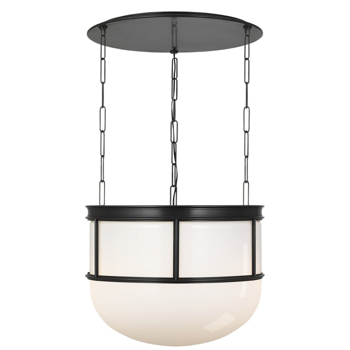 Visual Comfort Signature - CHC 5126BZ-WG - LED Lantern - Martil - Bronze with White Glass