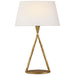 Visual Comfort Signature - IKF 3406GI-L - LED Table Lamp - Cesta - Gilded Iron