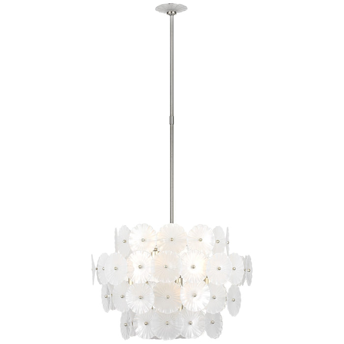 Visual Comfort Signature - JN 5035BSL-FG - LED Chandelier - Gianna - Burnished Silver Leaf