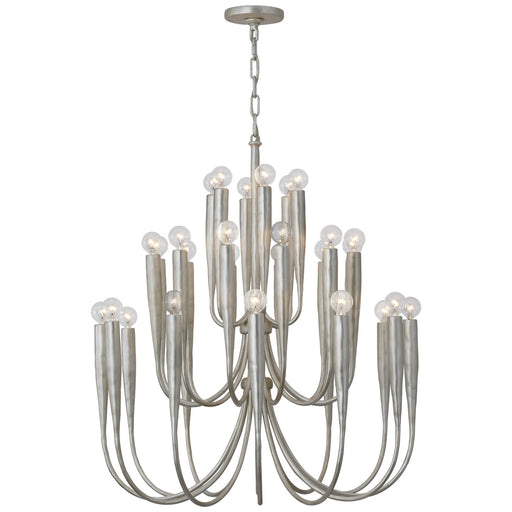 Visual Comfort Signature - JN 5073BSL - LED Chandelier - Acadia - Burnished Silver Leaf