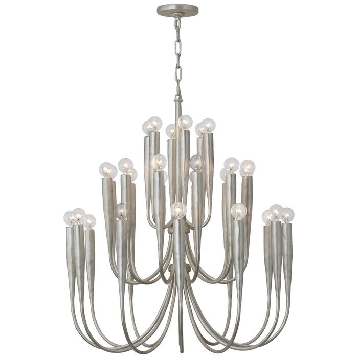 Visual Comfort Signature - JN 5073BSL - LED Chandelier - Acadia - Burnished Silver Leaf