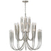 Visual Comfort Signature - JN 5073BSL - LED Chandelier - Acadia - Burnished Silver Leaf