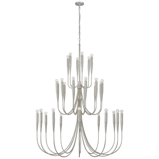 Visual Comfort Signature - JN 5074BSL - LED Chandelier - Acadia - Burnished Silver Leaf