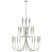 Visual Comfort Signature - JN 5074BSL - LED Chandelier - Acadia - Burnished Silver Leaf