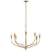Visual Comfort Signature - JN 5185AGL - LED Chandelier - Marini - Antique Gold Leaf