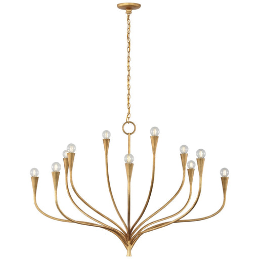 Visual Comfort Signature - JN 5187AGL - LED Chandelier - Marini - Antique Gold Leaf
