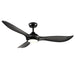Millennium - 1077WLED-MBK-MBK - 52" Ceiling Fan - Wynleaf - Matte Black