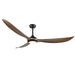 Millennium - 1087WLED-MBK-KOA - 72" Ceiling Fan - Wynleaf - Matte Black