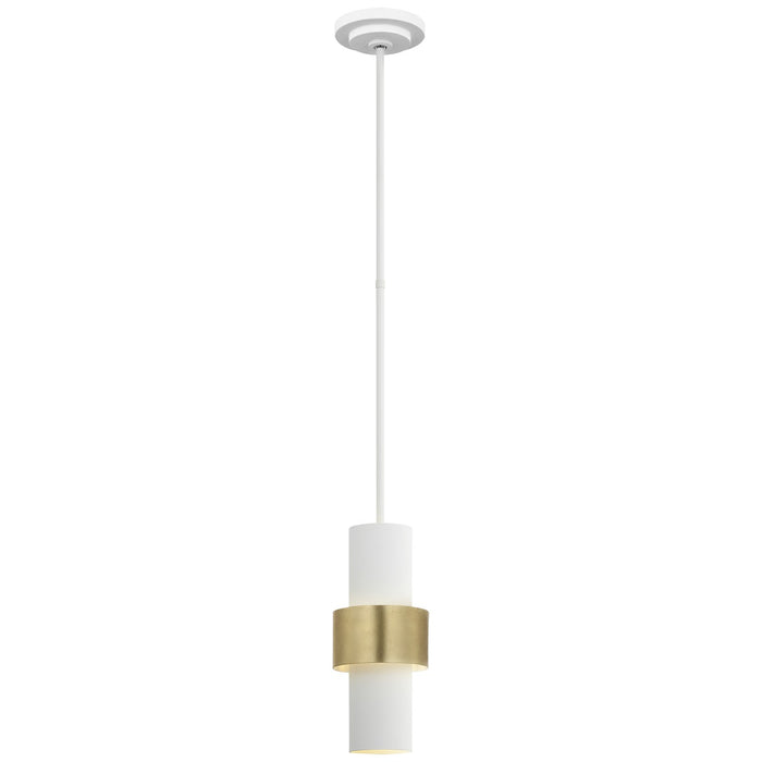 Visual Comfort Signature - JN 5328PW/G - LED Pendant - Chalmette - Plaster White and Gild