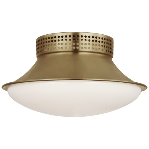 Visual Comfort Signature - KW 4057AB-WG - LED Flush Mount - Precision - Antique-Burnished Brass