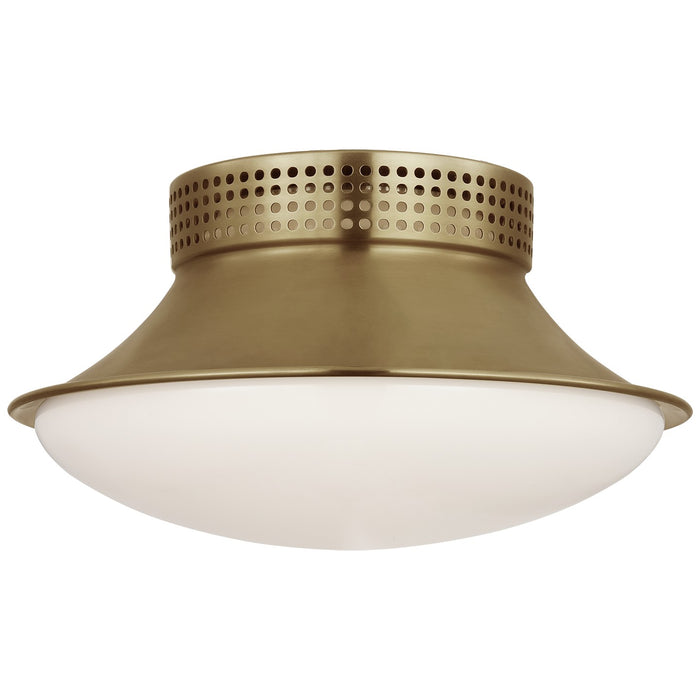 Visual Comfort Signature - KW 4057AB-WG - LED Flush Mount - Precision - Antique-Burnished Brass