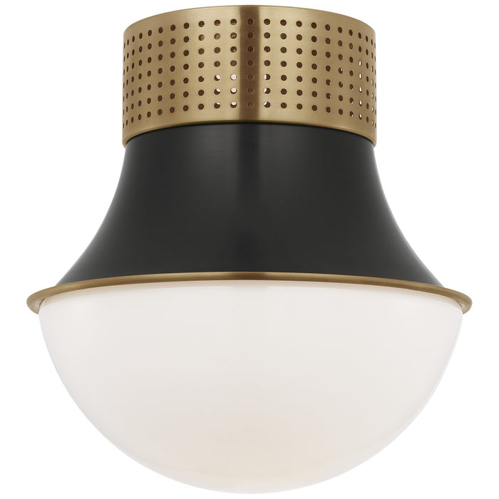 Visual Comfort Signature - KW 4058AB/BZ-WG - LED Flush Mount - Precision - Antique-Burnished Brass and Bronze