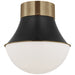 Visual Comfort Signature - KW 4094AB/BZ-WG - LED Flush Mount - Precision - Antique-Burnished Brass and Bronze