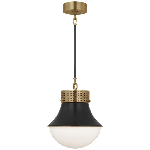 Visual Comfort Signature - KW 5221AB/BZ-WG - One Light Pendant - Precision - Antique-Burnished Brass and Bronze