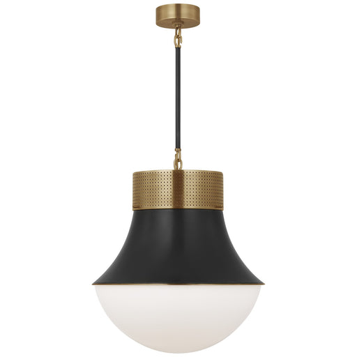 Visual Comfort Signature - KW 5223AB/BZ-WG - One Light Pendant - Precision - Antique-Burnished Brass and Bronze
