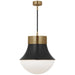 Visual Comfort Signature - KW 5223AB/BZ-WG - One Light Pendant - Precision - Antique-Burnished Brass and Bronze