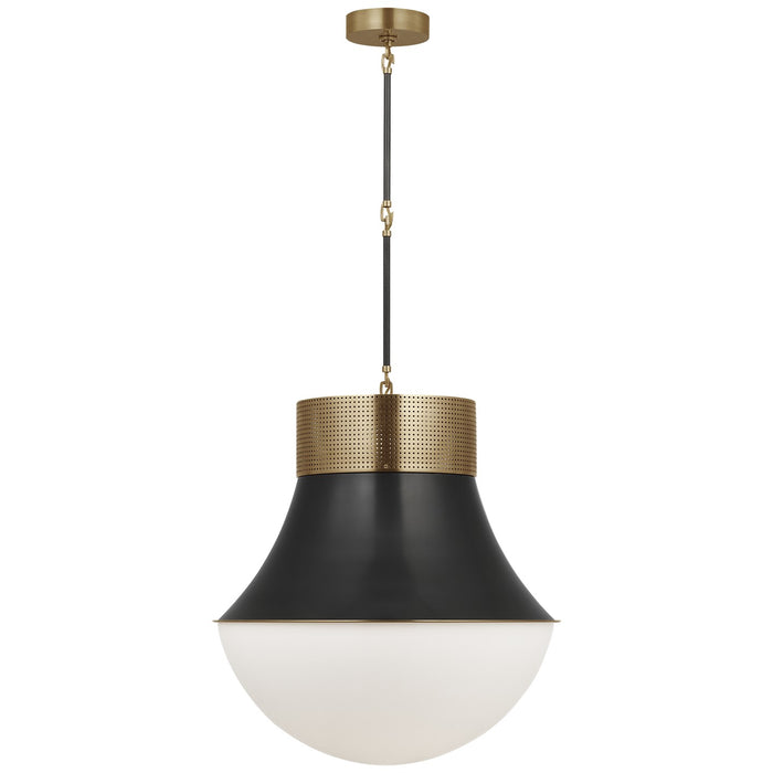 Visual Comfort Signature - KW 5226AB/BZ-WG - LED Pendant - Precision - Antique-Burnished Brass and Bronze