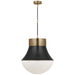 Visual Comfort Signature - KW 5226AB/BZ-WG - LED Pendant - Precision - Antique-Burnished Brass and Bronze