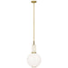 Visual Comfort Signature - MF 5225SB-WG - LED Pendant - Meir - Soft Brass