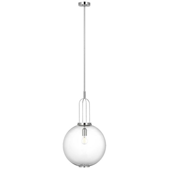 Visual Comfort Signature - MF 5256PN-CG - LED Pendant - Meir - Polished Nickel