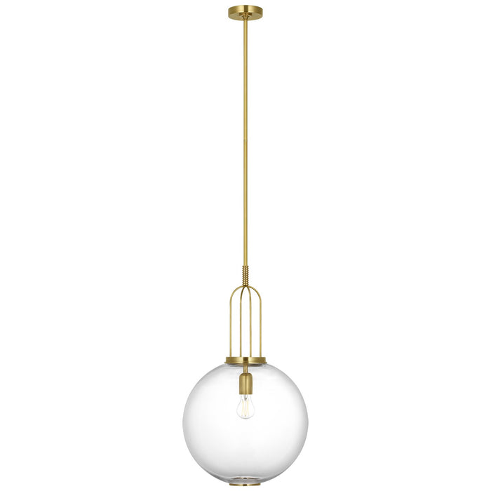Visual Comfort Signature - MF 5256SB-CG - LED Pendant - Meir - Soft Brass