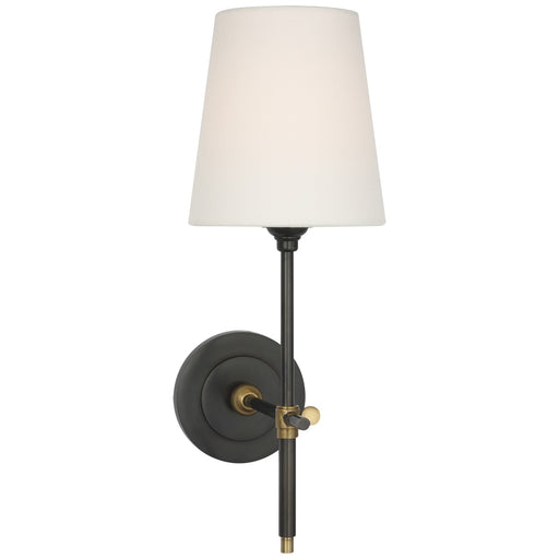 Visual Comfort Signature - TOB 2038BZ/HAB-L-CL - LED Wall Sconce - Bryant - Bronze and Hand-Rubbed Antique Brass