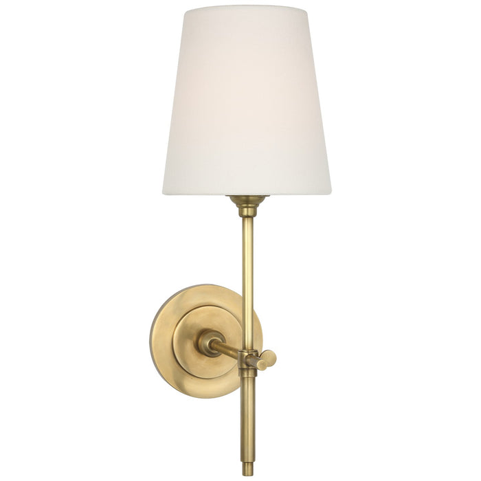 Visual Comfort Signature - TOB 2038HAB-L-CL - LED Wall Sconce - Bryant - Hand-Rubbed Antique Brass