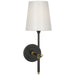 Visual Comfort Signature - TOB 2039BZ/HAB-WG-CL - LED Bath Sconce - Bryant - Bronze and Hand-Rubbed Antique Brass