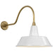 Visual Comfort Signature - TOB 2802HAB/S2-WHT - LED Barn Light - Academy Barn Light - Hand-Rubbed Antique Brass