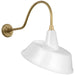 Visual Comfort Signature - TOB 2802HAB/S4-WHT - LED Barn Light - Academy Barn Light - Hand-Rubbed Antique Brass