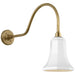 Visual Comfort Signature - TOB 2802HAB/S8-WHT - LED Barn Light - Academy Barn Light - Hand-Rubbed Antique Brass