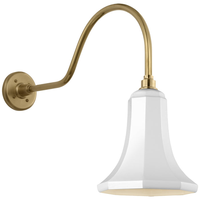 Visual Comfort Signature - TOB 2802HAB/S9-WHT - LED Barn Light - Academy Barn Light - Hand-Rubbed Antique Brass