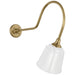 Visual Comfort Signature - TOB 2803HAB/S5-WHT - LED Barn Light - Academy Barn Light - Hand-Rubbed Antique Brass