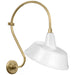 Visual Comfort Signature - TOB 2804HAB/S4-WHT - LED Barn Light - Academy Barn Light - Hand-Rubbed Antique Brass