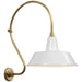 Visual Comfort Signature - TOB 2805HAB/S2-WHT - LED Barn Light - Academy Barn Light - Hand-Rubbed Antique Brass