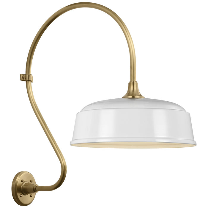 Visual Comfort Signature - TOB 2805HAB/S7-WHT - LED Barn Light - Academy Barn Light - Hand-Rubbed Antique Brass