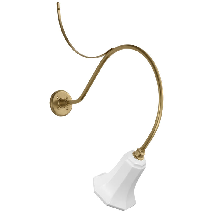 Visual Comfort Signature - TOB 2806HAB/S8-WHT - LED Barn Light - Academy Barn Light - Hand-Rubbed Antique Brass