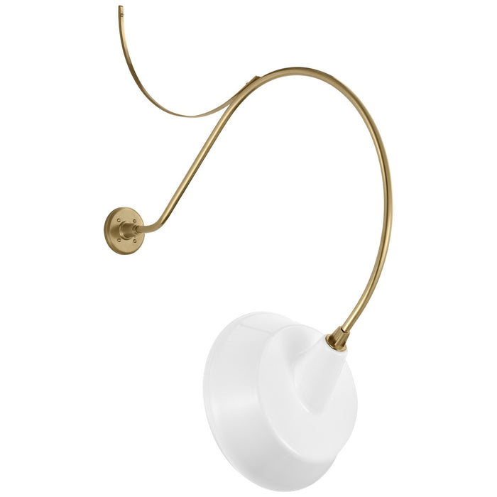 Visual Comfort Signature - TOB 2807HAB/S4-WHT - LED Barn Light - Academy Barn Light - Hand-Rubbed Antique Brass