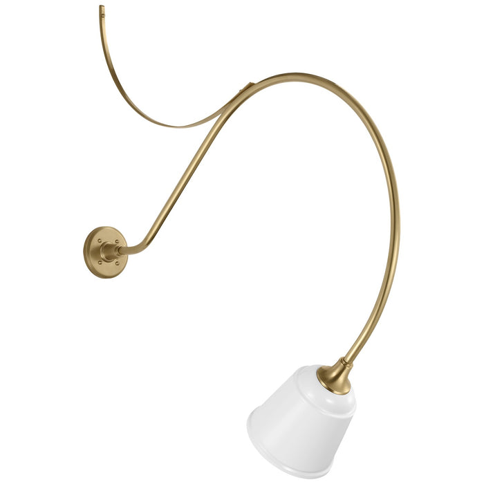 Visual Comfort Signature - TOB 2807HAB/S5-WHT - LED Barn Light - Academy Barn Light - Hand-Rubbed Antique Brass