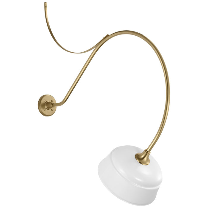 Visual Comfort Signature - TOB 2807HAB/S6-WHT - LED Barn Light - Academy Barn Light - Hand-Rubbed Antique Brass